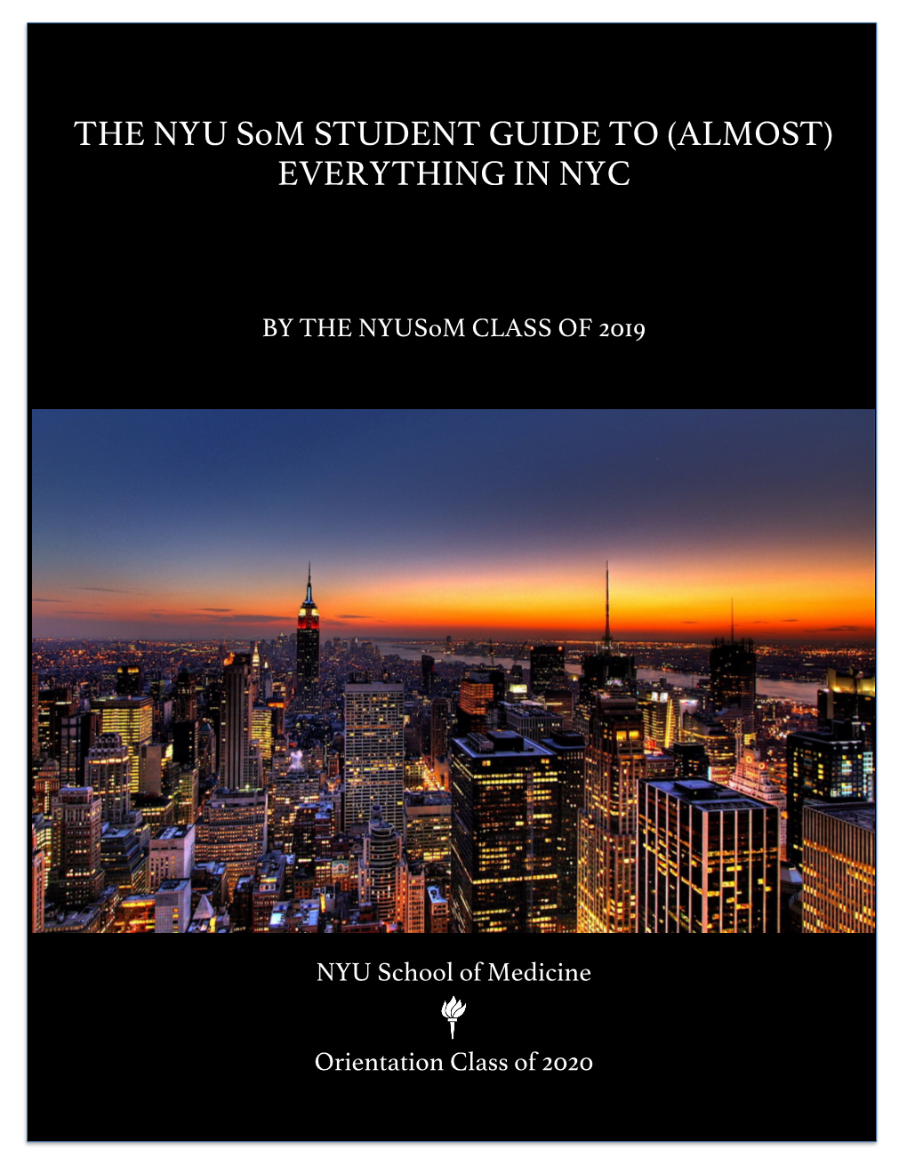 THE NYU Som STUDENT GUIDE to (ALMOST) EVERYTHING in NYC