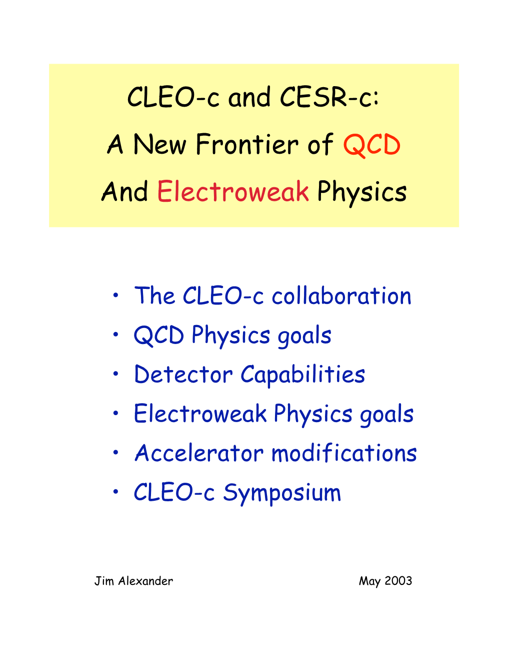 The CLEO-C Project