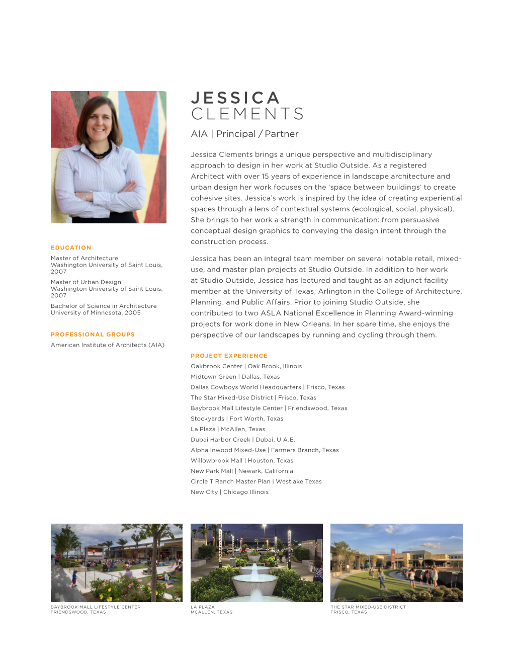 JESSICA CLEMENTS AIA | Principal / Partner