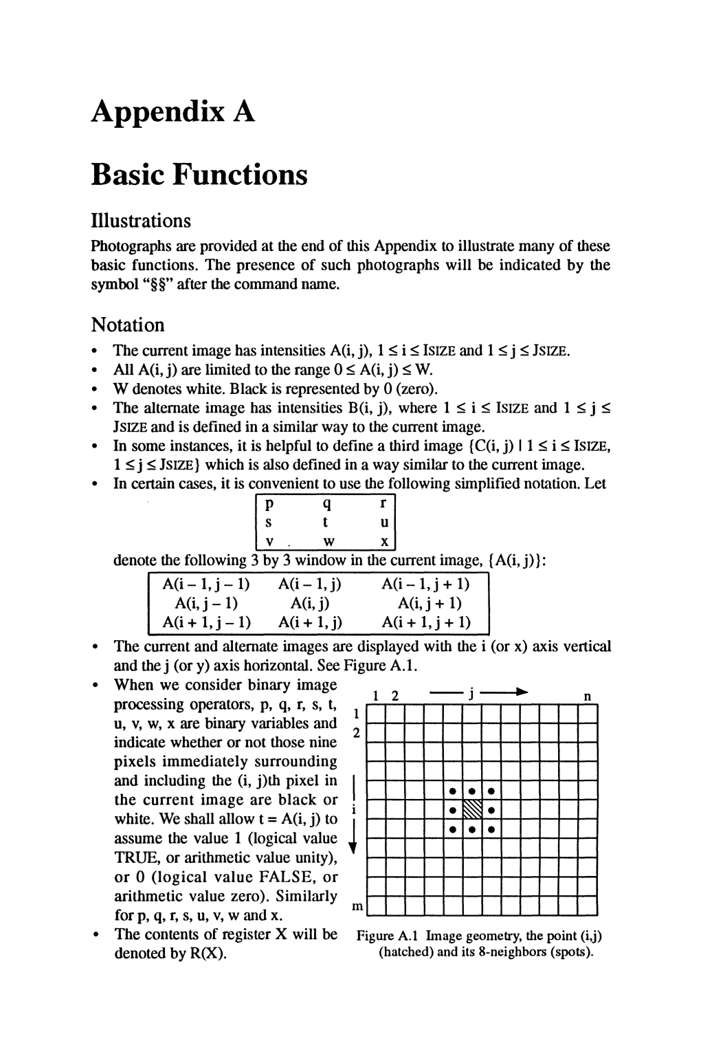 Appendix a Basic Functions