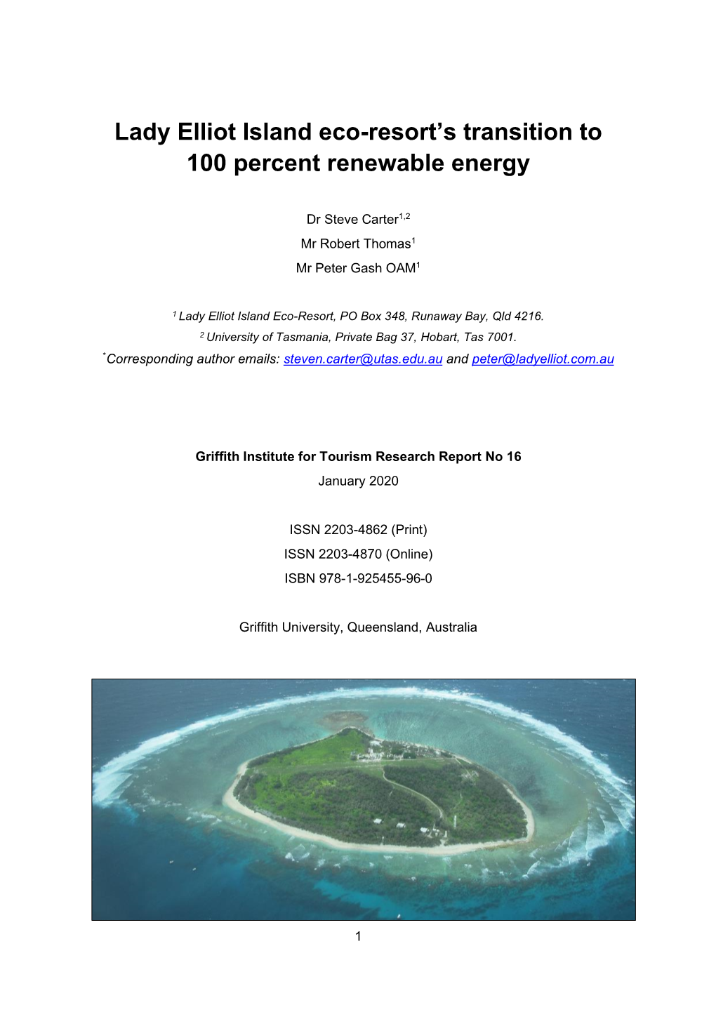 Lady Elliot Island Eco-Resort's Transition to 100 Percent Renewable