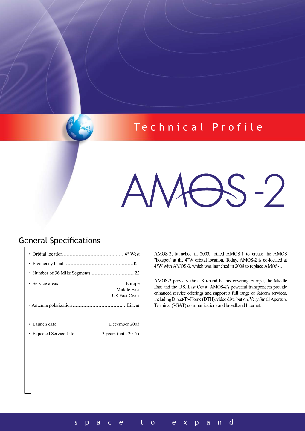 Spacecom AMOS-2 Footprints