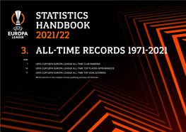 The UEFA Europa League Statistics Handbook