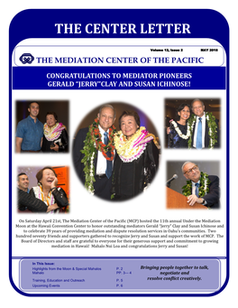 May 2018 the Mediation Center of the Pacific