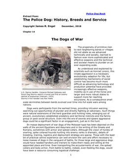 The Police Dog: History, Breeds and Service the Dogs Of