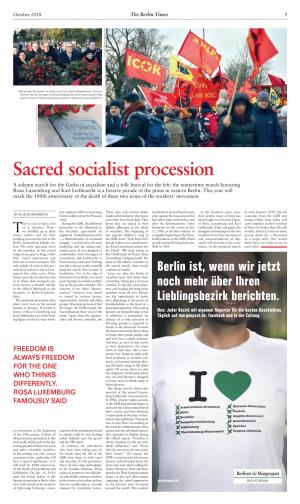 Sacred Socialist Procession