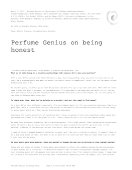Perfume Genius on Being Honest