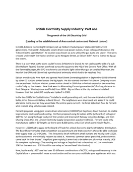 British Electricity Supply Industry: Part One