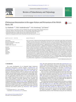 Chitinozoan Biozonation in the Upper Katian and Hirnantian of the Welsh Basin, UK