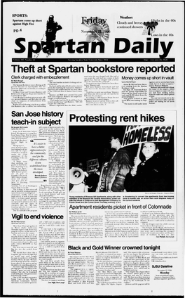 Theft at Spartan Bookstore Reported Protesting Rent Hikes