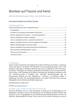 Bomben Auf Freund Und Feind Alliierter Bombenkrieg in West- Und Süd/Osteuropa