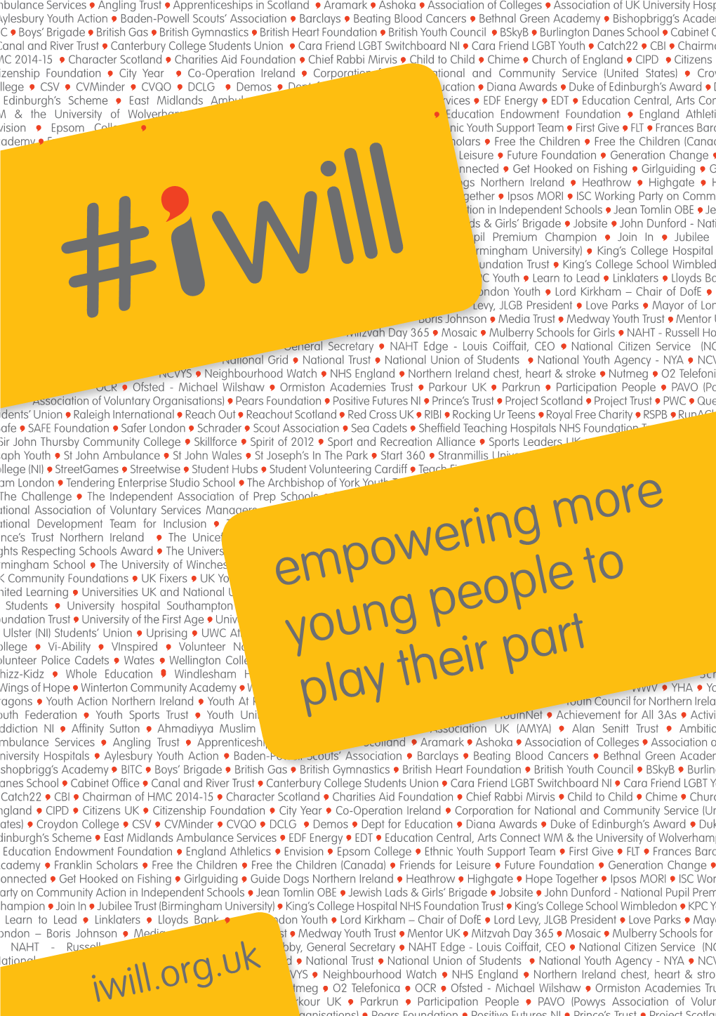 Empowering More Young People to Play Their Part