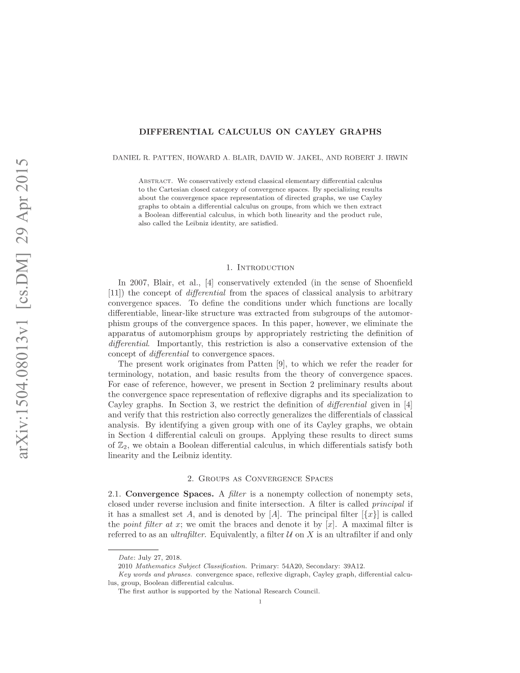 Differential Calculus on Cayley Graphs 3