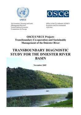 Transboundary Diagnostic Study for the Dniester River Basin
