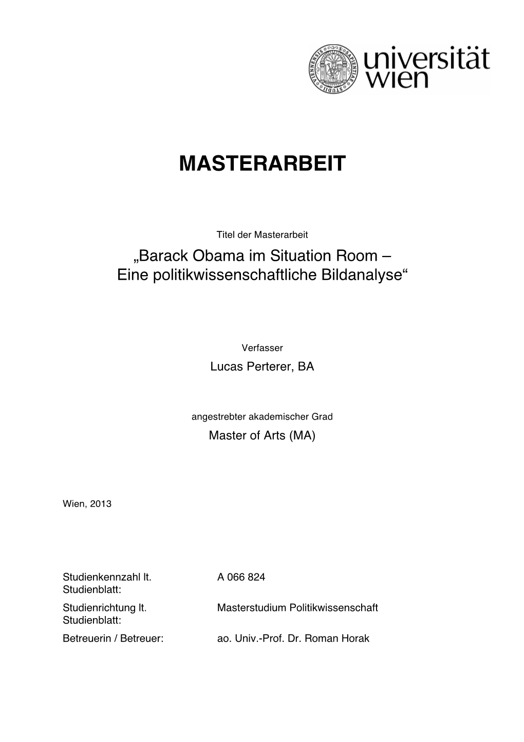 Masterarbeit