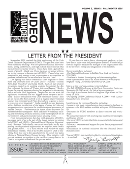 Letter from the President