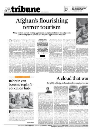 Afghan's Flourishing Terror Tourism