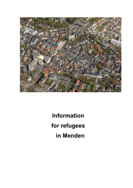 Information for Refugees in Menden