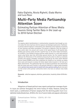 Saggi Multi-Party Media Partisanship Attention Score