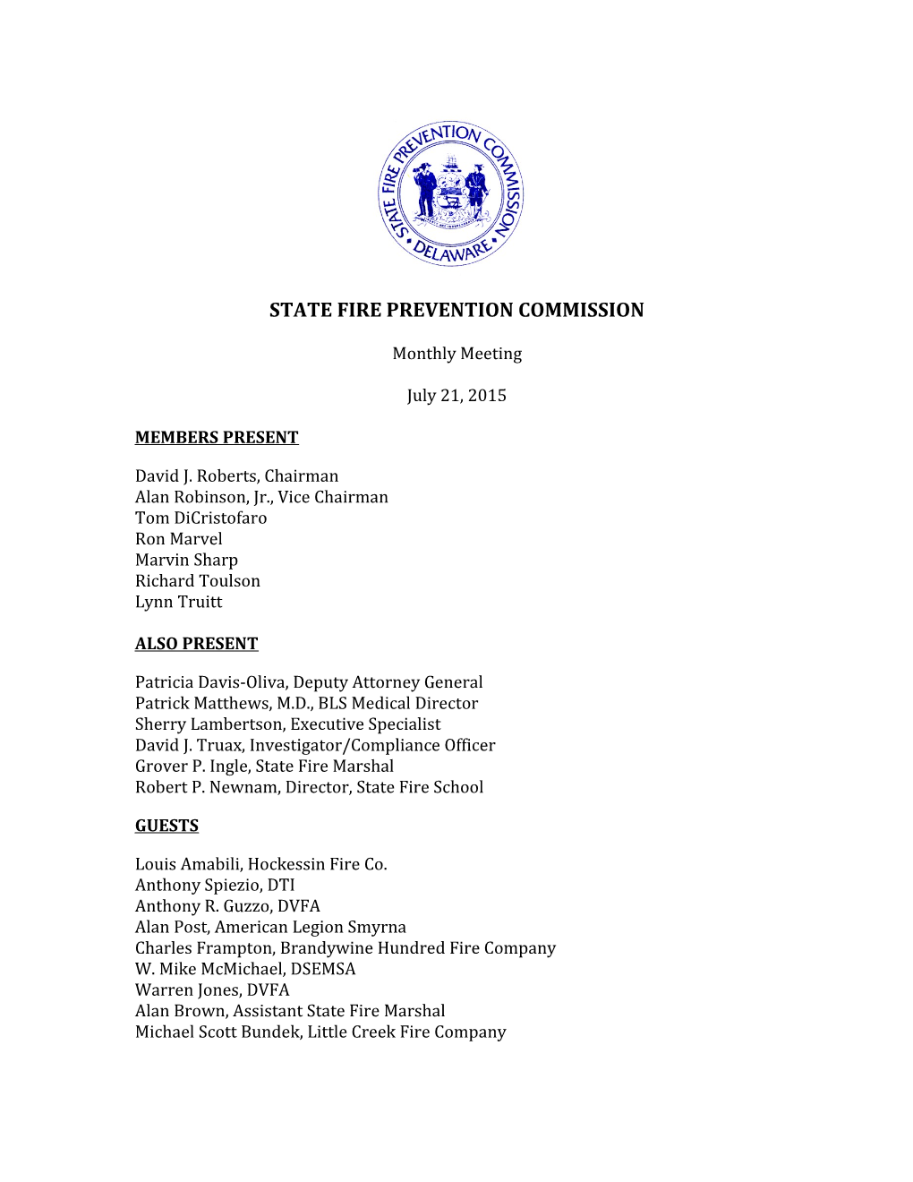 State Fire Prevention Commission s2