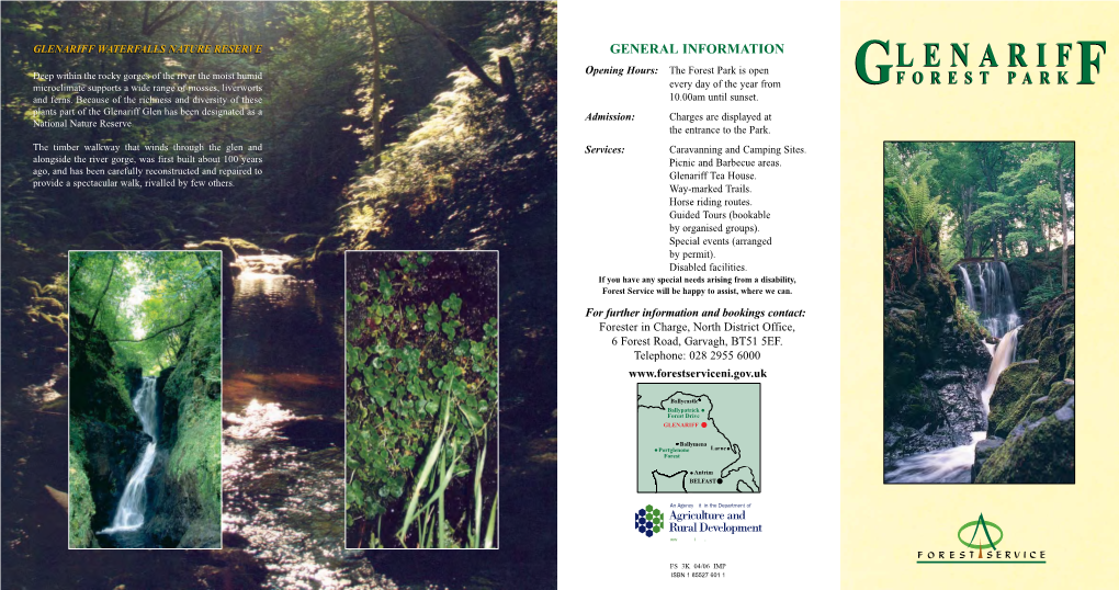 Glenariff Forest Park Leaflet