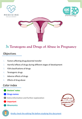 Teratogens and Drugs of Abuse in Pregnancy