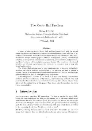 The Monty Hall Problem
