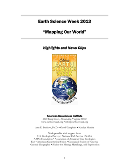 Earth Science Week 2009