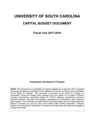 FY 2017-18 Capital Budget Documents