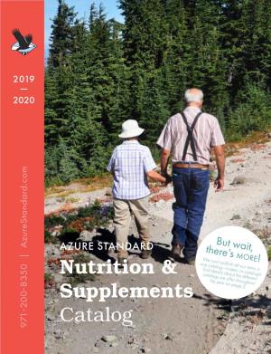 Nutrition & Supplements Catalog