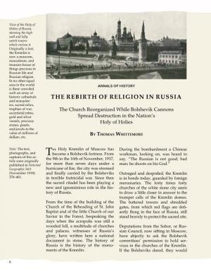 The Rebirth of Religion in Russia