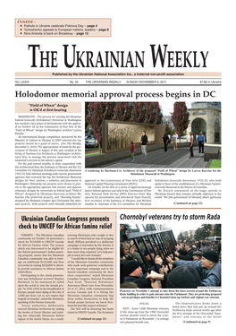Holodomor Memorial Approval Process Begins in DC