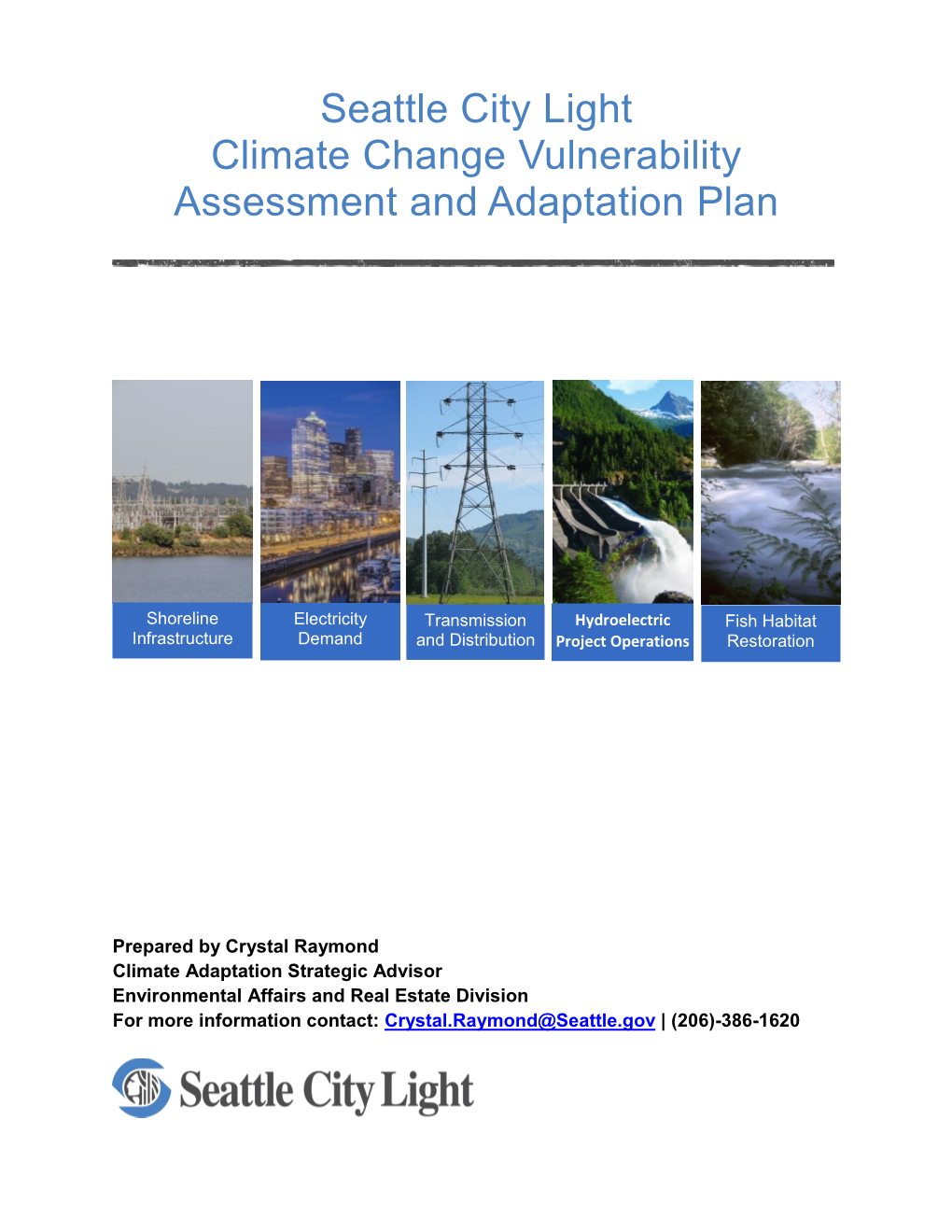 Climate Change Vulnerability Assessment and Adaptation Plan