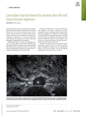 Lava Tubes May Be Havens for Ancient Alien Life and Future Human