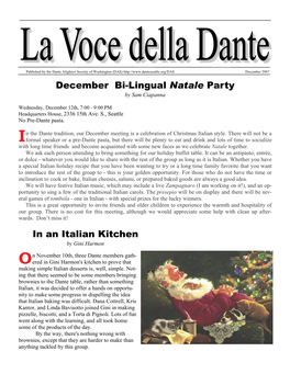 December 2007 December Bi-Lingual Natale Party by Sam Ciapanna