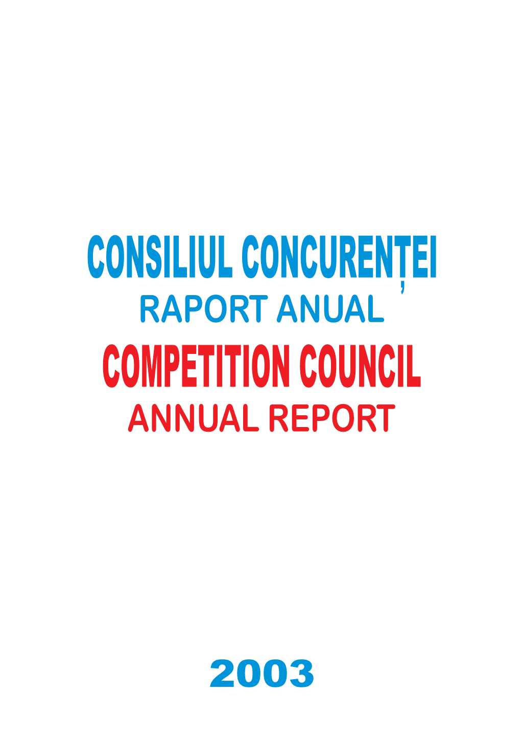 Annual Report Year 2003
