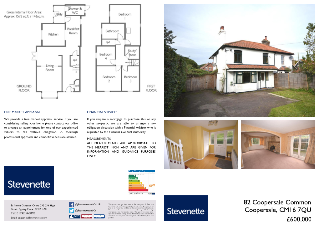 82 Coopersale Common Coopersale, CM16 7QU £600,000