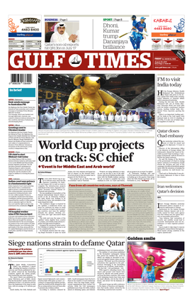 World Cup Projects on Track