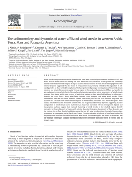 The Sedimentology and Dynamics of Crater-Affiliated Wind Streaks In