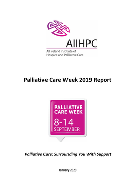 Palliative Care Week 2019 Report