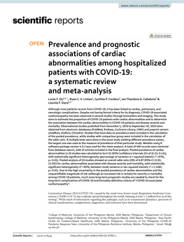 Prevalence and Prognostic Associations of Cardiac Abnormalities Among Hospitalized Patients with COVID-19