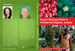 Popular Medicinal Plants in Portland and Kingston, Jamaica About the Editors