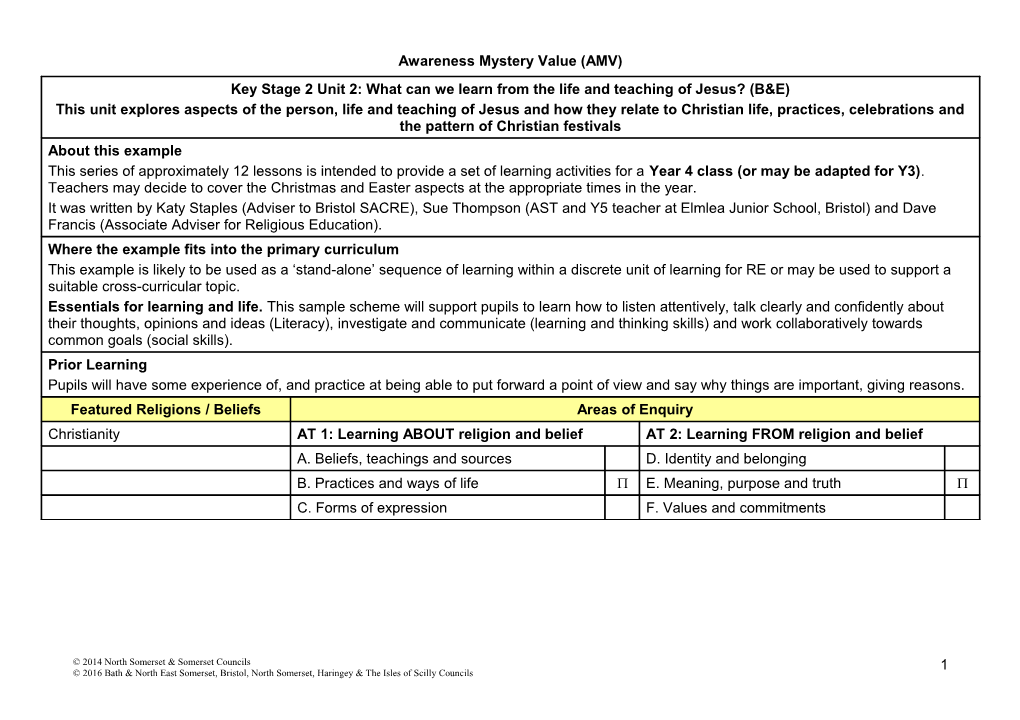 Awareness Mystery Value (AMV) s1