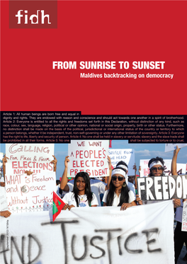 Sunrise to Sunset: Maldives Backtracking on Democracy / 3 Executive Summary