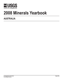 The Mineral Industry of Australia in 2008