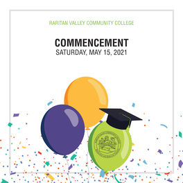 Commencement Saturday, May 15, 2021