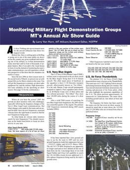 MT's Annual Air Show Guide