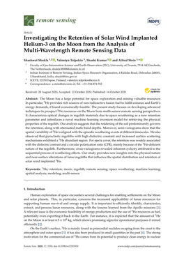 Investigating the Retention of Solar Wind Implanted Helium-3 on the Moon from the Analysis of Multi-Wavelength Remote Sensing Data
