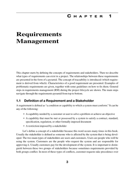 Requirements Management