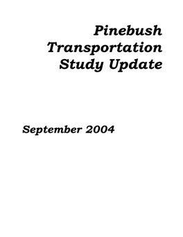 Pinebush Transportation Study Update